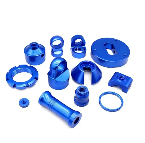 Rhannau troi Connector Alwminiwm Anodized Glas